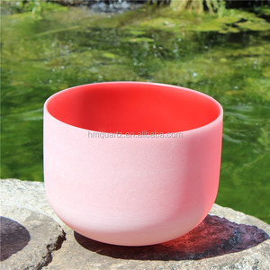 HM venta al por mayor Chakra curación cuarzo cristal canto cuenco canción cuenco/colorido Musicoterapia meditación Yoga cuenco - Product Image 4