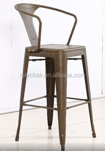 Antique Style Brush <strong>Old</strong> Color Vintage Iron <strong>Bar</strong> <strong>Chair</strong> - Product Image 3