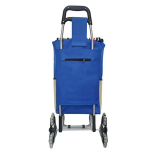 Hoge Kwaliteit Modieuze 600D Polyester Kruidenier Opvouwbare Winkelwagen Draagbare Supermarkt Winkelen Opvouwbare <span class=keywords><strong>Trolley</strong></span> Tas Met Wielen