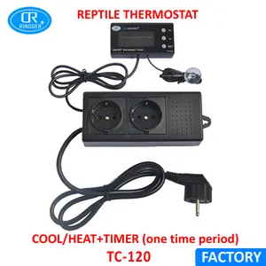 Termostato de temperatura TC-120 para reptiles con temporizador