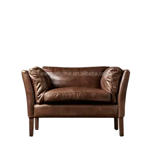 法式经典索伦森单座皮革椅子/扶手椅
