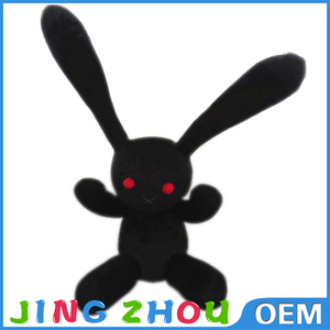 Plush Nhồi Bông Đồ Chơi Thỏ <span class=keywords><strong>Bunny</strong></span> Tùy Chỉnh Plush <span class=keywords><strong>Toy</strong></span> Nhà Sản Xuất Halloween Lễ Hội Ác Quỷ Thỏ Đen - Product Image 6