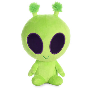 D904 Peluche de <span class=keywords><strong>Alien</strong></span> con Luz Twitch, Juguete de Peluche Personalizado al por Mayor, ODM OEM, Luces Nocturnas LED EN71, Ojos Verdes, <span class=keywords><strong>Alien</strong></span> de Peluche - Product Image 2