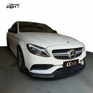 Kit Carrozzeria in Fibra di Carbonio per <span class=keywords><strong>Mercedes</strong></span> Benz Classe <span class=keywords><strong>C</strong></span> <span class=keywords><strong>W205</strong></span> 2013-2018, Labbro Anteriore, Diffusore Posteriore, Spoiler Posteriore, Restyling - Product Image 3