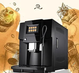 الذكية 4 لغات السيارات بالكامل فول إلى كوب ماكينة بيع القهوة ماكينة إسبريسو