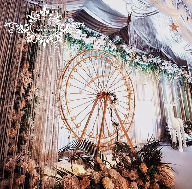 Iron Wheel For Weddings Ferris Wheel Decoration