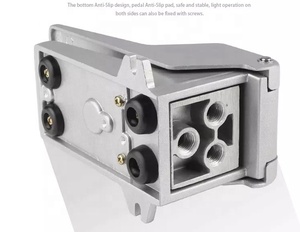 4f210-08 chân chuyển đổi 5 cách 2 vị trí 1/4 "BSP 1 đầu vào 2 ổ cắm trực tiếp loại khí nén mùa xuân chân hoạt động bàn đạp van - Product Image 4