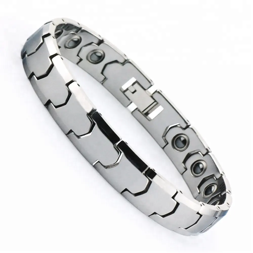 Wollet Fashion placcatura caffè germanio Bio terapia magnetica bracciale in tungsteno