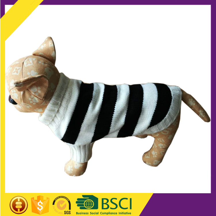 качество классических полосы дешевые собака свитер питомца свитер