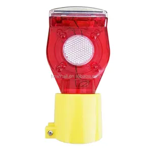 Road safety traffic flashers cn hen waterproff solar powered barricade light barrier light cone light