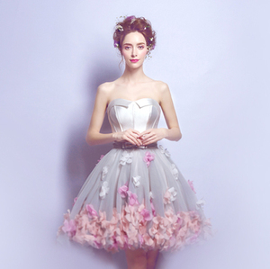 Shop Online Front Short Back Long Floral Dress Washable & Easy Care |  Alibaba.com