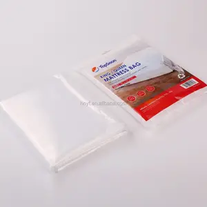 Sac de rangement pour matelas en plastique étanche, avec double fermeture adhésive, convient pour le rangement des déménagements en reine