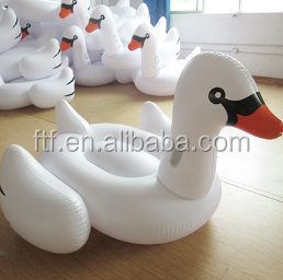Personalizado barato inflable PVC Cisne pato plataforma flotante piscina tubo flotadores para adultos bebés lago playa juegos de agua - Product Image 3
