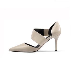 Mới Lạ Mắt Chất Lượng Cao Ladies Nude Dây Đeo Giày Gót với <span class=keywords><strong>Removable</strong></span> Gót - Product Image 1