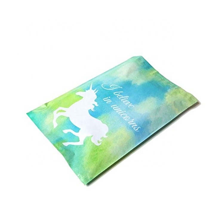 unicornio Rosa diseño de servicio de mensajería de envío venta al por mayor en los anuncios de polietileno bolsa 10x13