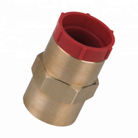 Embouts filetés femelles MOCAP à face plate avec joint torique, en plastique rouge moulé par injection, bouchons filetés industriels série FOP200