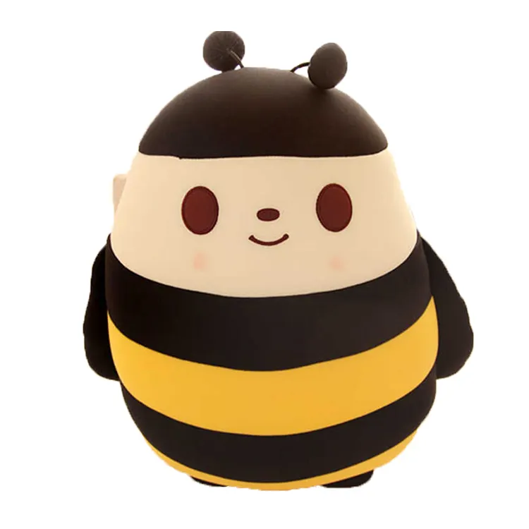 Hot selling yellow bee custom made plush toy