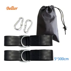 Ağaç salıncak asılı kiti sapanlar ağır hizmet tipi kilitleme Carabiners dayanıklı açık hamak salıncak halat