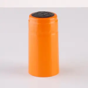 Matte Printing Embossed Logo Heat Seal Shrink Cap For Bottle Mouth Seal