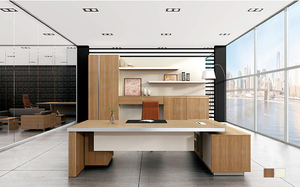 Nhà cung cấp Trung Quốc bán buôn Ông Chủ quản <span class=keywords><strong>l</strong></span>ý CEO MFC melamine <span class=keywords><strong>L</strong></span> hình dạng Hiện Đại Văn phòng điều hành Bàn ánh nắng mặt trời BS-Z2290 Quảng Đông - Product Image 3