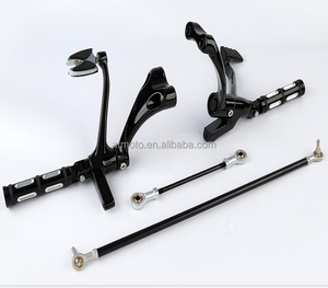 TCMT, clavijas de Control delanteras negras, conexiones de palancas aptas para Harley Sportster XL883 2004-2013, - Product Image 2