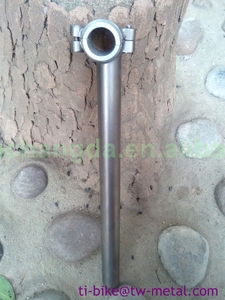Titanium poste del asiento de bicicleta de carretera marco o bicicleta de montaña de 27.2 31.6 o 31.8 - Product Image 1