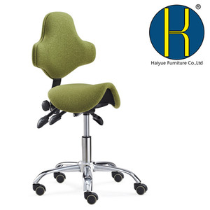 Saddle <strong>Stool</strong> with Back Support <strong>Height</strong> <strong>Adjustable</strong> <strong>Stool</strong> Chair Spa Salon <strong>Stools</strong> - Product Image 4