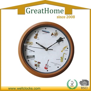 Đẹp Nhựa Analog Đồng Hồ Thạch Anh Reloj Cho Trang Trí Trong Nhà Nhạc Cụ Cổ Điển Âm Nhạc Âm Thanh Nghệ Thuật Phong Cách Số Hộp Thủy Tinh - Product Image 2