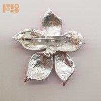 Broche en strass pas chère, motif floral dégradé, broches en cristal pour accessoires de costume féminin