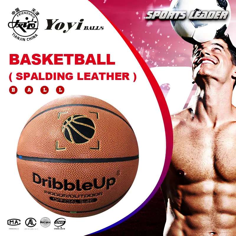 Yapabilir en kaliteli basketbol aynı SPALDXXX deri mikro fiber resmi boyut 7 600g ağırlık
