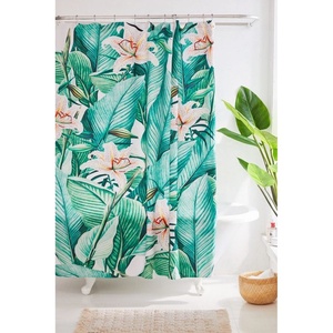 Cortina <span class=keywords><strong>de</strong></span> <span class=keywords><strong>tela</strong></span> <span class=keywords><strong>de</strong></span> poliéster 100% con estampado Floral, elegante y <span class=keywords><strong>de</strong></span> alta calidad, para decoración <span class=keywords><strong>de</strong></span> <span class=keywords><strong>baño</strong></span> y ducha, venta al por mayor - Product Image 4