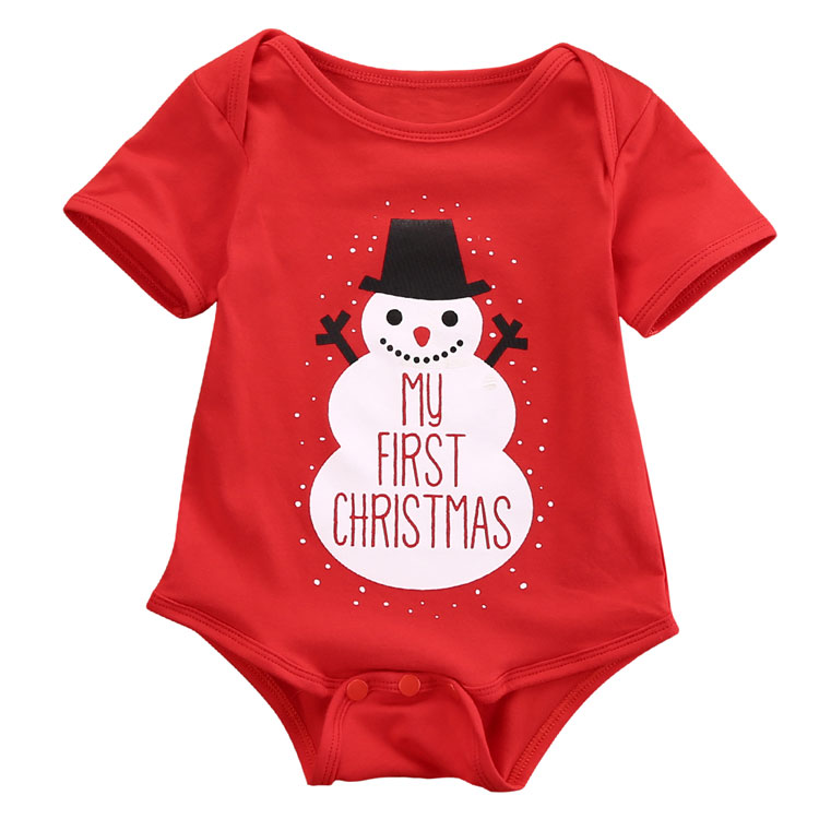 Одежда для новорожденных Детские Боди Рождество оптовая продажа