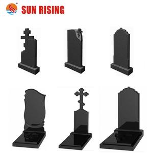 Fabbrica Diretta Nero Granito Pietra Tombale Monumento per il mercato Russo - Product Image 4