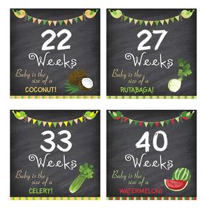 Mon Doux Bébé Vous serez Hebdomadaire <span class=keywords><strong>Grossesse</strong></span> Mise À Jour Accessoires Photo-35 Cartes Inclus - Product Image 2