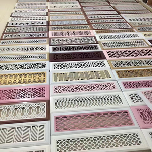 Hệ Thống Hvac Kim Loại Mạ Kẽm Sàn Lưới Tản Nhiệt Trang Trí Bộ Lọc Không Khí Trở Lại Lưới Tản Nhiệt Với Van Điều Tiết - Product Image 3