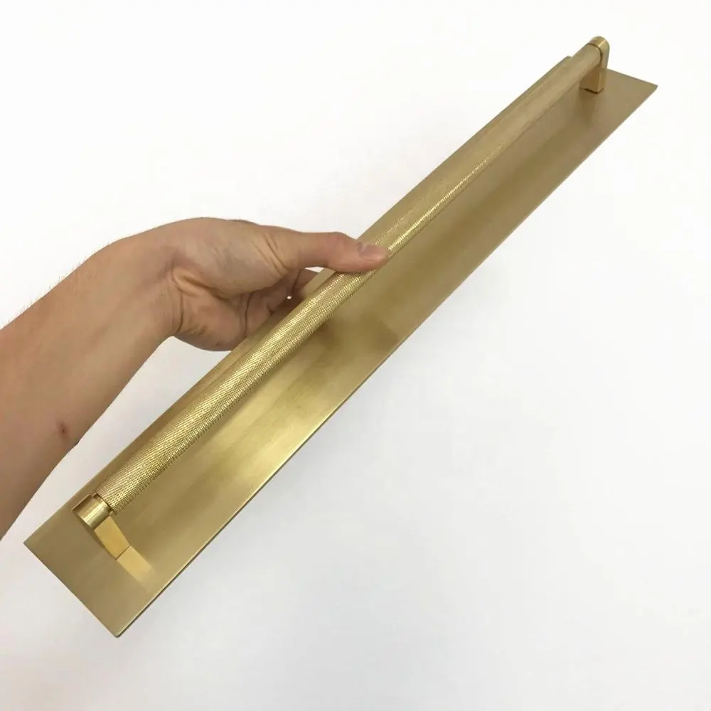 Meilv Phần Cứng Kích Thước Dài 448 Mét CC Đen Vàng Brass Cabinet Door Drawer Kết Cấu Xử Lý Kéo Với Một Tấm