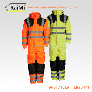 Más nuevo Hola Viz Seguridad Sobretodo Sobretodo Ropa de Trabajo Mono de Chaleco Reflectante de Seguridad de Construcción - Product Image 4