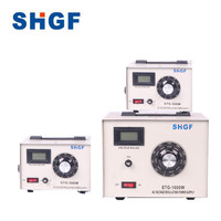 Régulateur de tension automatique Variac à transformateur 1 KVA, bobine en cuivre, écran LCD, entrée monophasée 220V 50Hz, sortie 0-300V