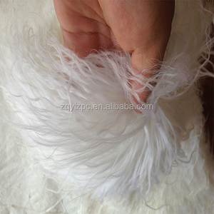 Lunghi capelli Ricci mongolia pelliccia delle pecore tappeto/tibetano capra pelliccia coperta di pelliccia di pecora piatto - Product Image 4
