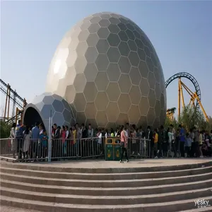 Équipement de parc d'attractions d'intérieur moderne, 50 m, mouvement économique, 9D, œufs Vr, cinéma, Simulation de réalité virtuelle, d'équitation