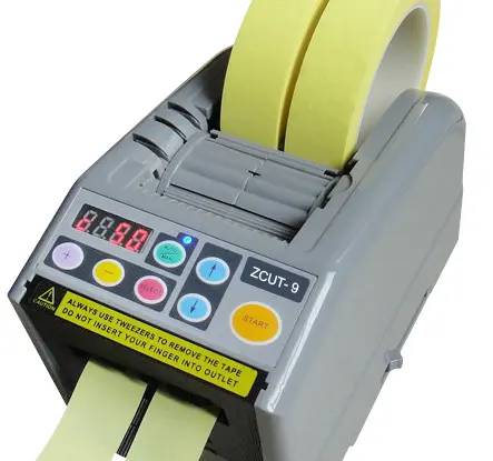 China Leverancier Tape Applicator Hoge Brede Tape Dispenser Fabriek Met Tape Cutter machine