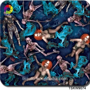 TSAUTOP del cranio del fumetto pva idrografico stampabile trasferimento dell'acqua pellicola di stampa per hydro immersione - Product Image 3