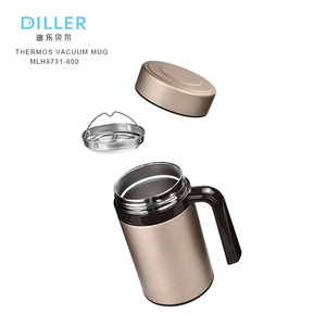 Diller de vacío de la botella de agua de doble pared con aislamiento termo de acero inoxidable taza de viaje - Product Image 2