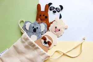 Animales marionetas <span class=keywords><strong>de</strong></span> <span class=keywords><strong>dedo</strong></span>, animales <span class=keywords><strong>de</strong></span> fieltro koala juguete niños marionetas - Product Image 5