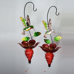Adornos colgantes <span class=keywords><strong>de</strong></span> metal <span class=keywords><strong>para</strong></span> jardín, comedero y bebedero <span class=keywords><strong>para</strong></span> pájaros en el patio trasero - Product Image 1