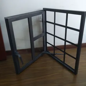 Dernière conception de fenêtre en acier bon marché et grille de fenêtre en fer de couleur noire, conception de grille de fenêtre en fer moderne pour la maison - Product Image 1