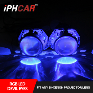 ไฟ LED RGB <span class=keywords><strong>Devil</strong></span> <span class=keywords><strong>Eyes</strong></span> ราคาโรงงาน สำหรับติดตั้งกับเลนส์โปรเจคเตอร์ Q5 ติดตั้งง่าย ไฟ Demon <span class=keywords><strong>Eyes</strong></span> RGB - Product Image 5