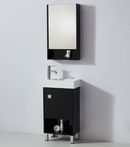 Larghezza 250 millimetri MDF <span class=keywords><strong>Con</strong></span> La Pittura Lucida brillante di Colore Piccolo 1 Porta Armadietto A <span class=keywords><strong>Specchio</strong></span> e 1 Porta del Bagno set - Product Image 5
