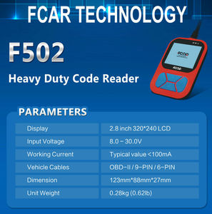 para camión de 24 V de américa, Grupo de instrumentos, Controlador Chasis, FCAR F502 Heavy Duty Código Reader - Product Image 6