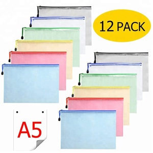 Lưới Túi Tài Liệu A5 Kích Thước Duralble Nhựa Dây Kéo Tập Tin Ví - Product Image 2
